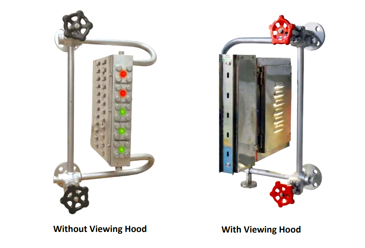Bi-color Multi Port Level Gauge (TBLG) - Pune Techtrol 9 multiport water level gauge
